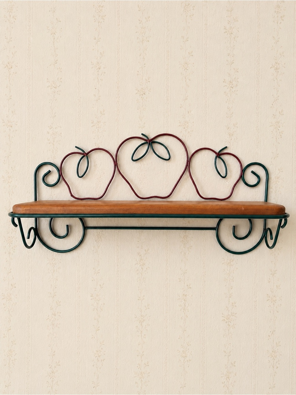 Vintage Cottagecore Decorative Apple Wall Shelf, Decorative Trinket Shelf